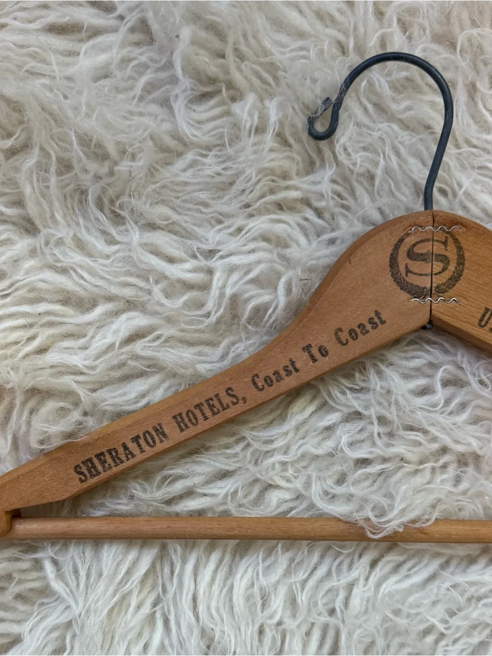 Lot of 3 Vintage Hotel Hangers -- Abbey Victoria, Fairmount, Sheraton